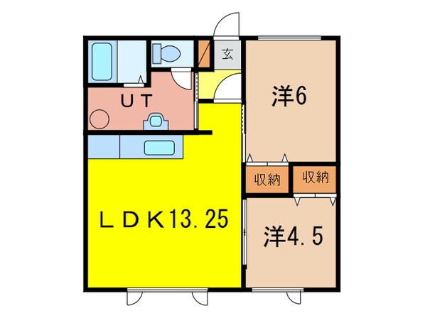 ルナロッサⅡの物件間取画像